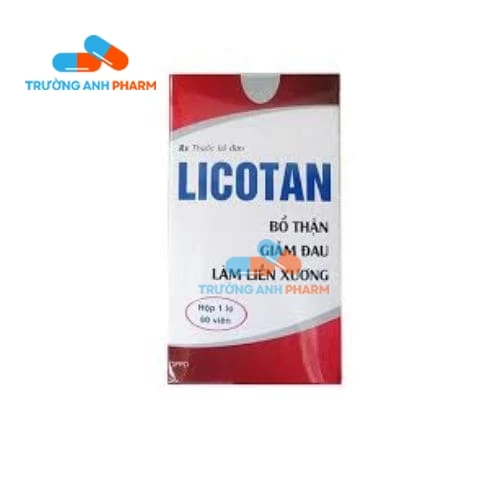 Thuốc Licotan - Hộp 1 lọ 60 viên